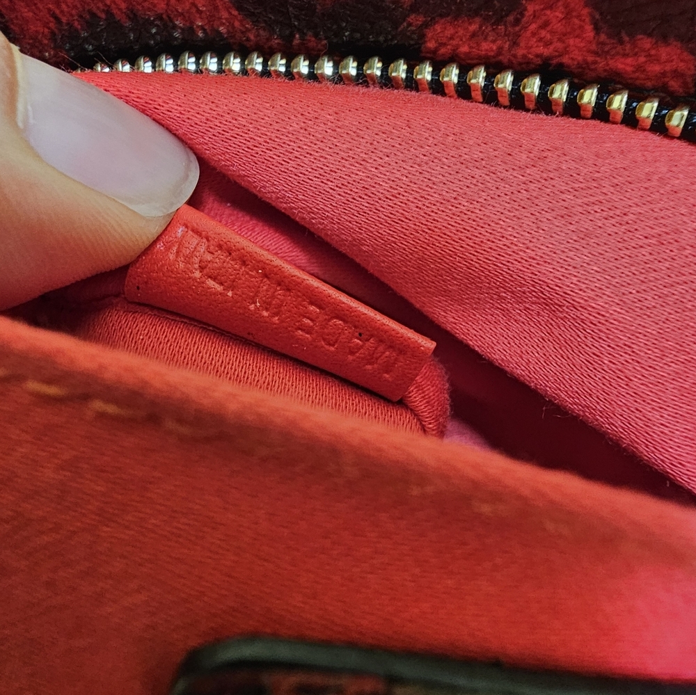 Pre-loved Authentic Christian Louboutin Red Leopard 2WAY Bag - Picture 11 of 17
